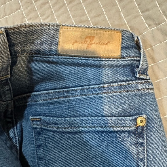 7 For All Mankind Women’s Slim Jeans in Blue - Picture 4 of 5